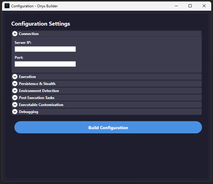 Connection Screenshot